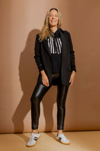 Black Lines Hoodie Black S