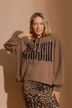 Caramel Lines Hoodie Caramel S