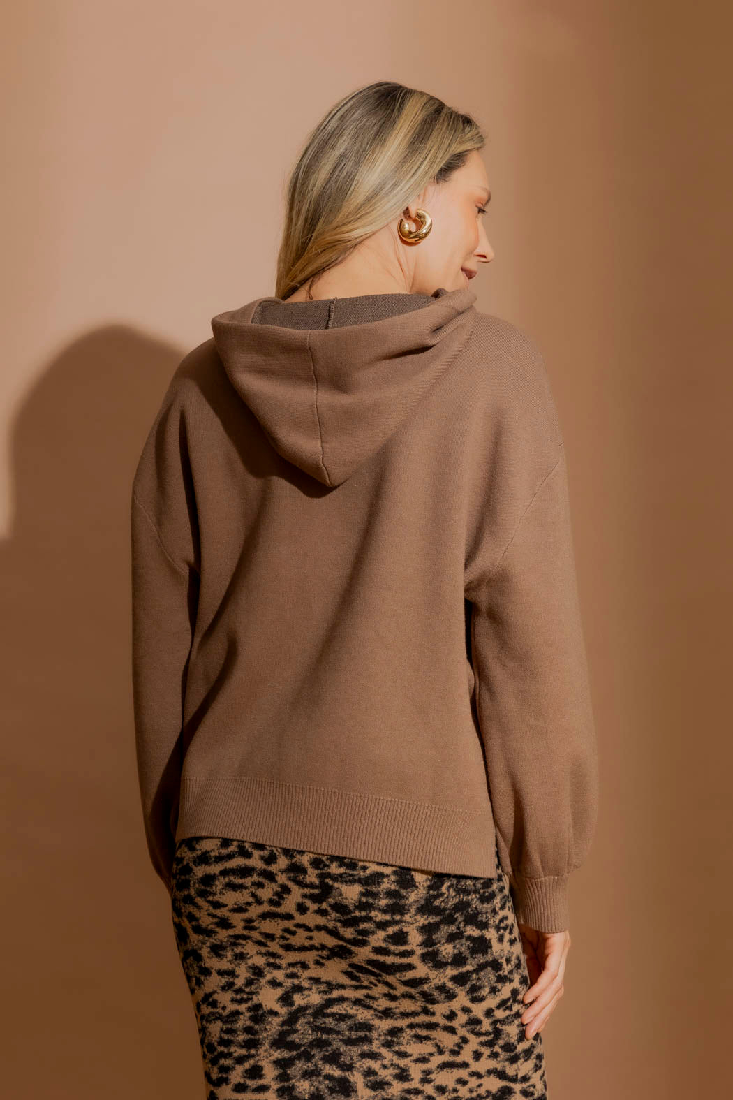 Caramel Lines Hoodie Caramel S