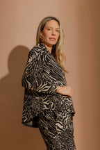 Metallic Animal Knit Top Animal