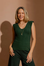 Bottle Green Tencel Lust Cami Bottle Green
