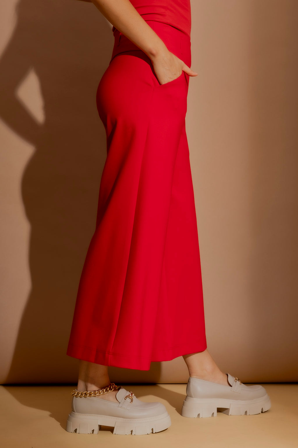 Red Ponte Jet Culotte