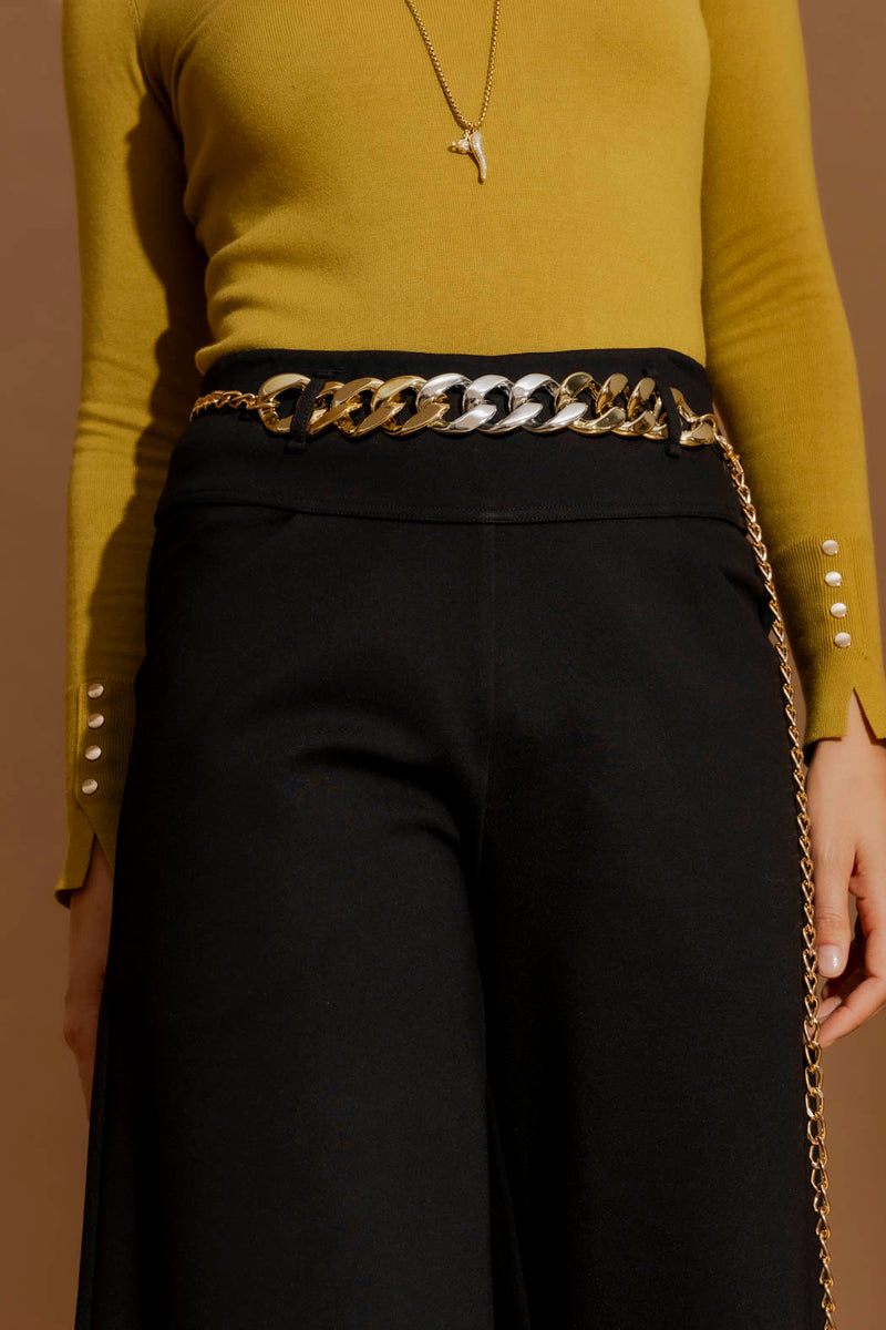 Gold/Silver Resin Chain Belt Gold/Silver O/S