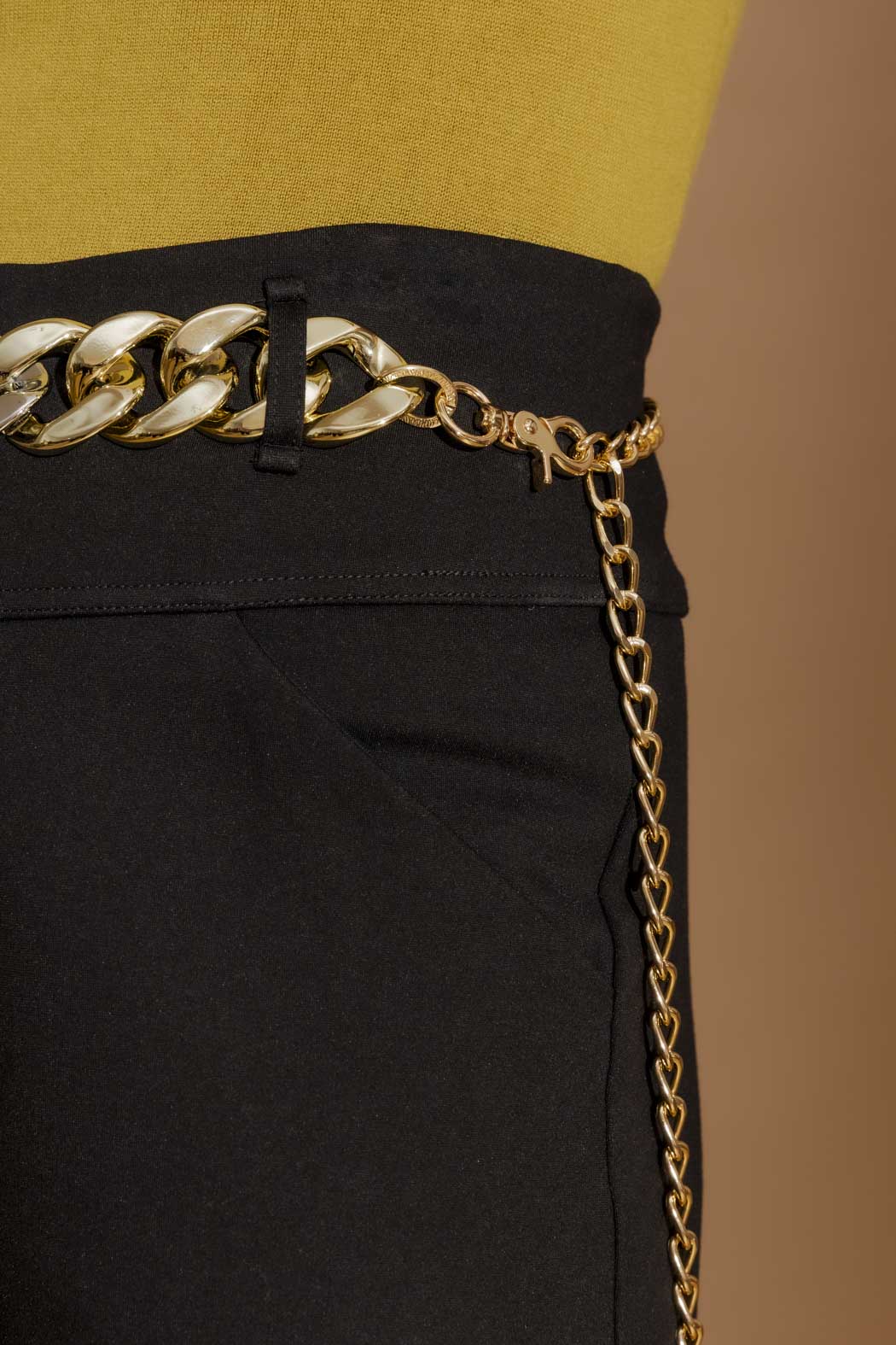 Gold/Silver Resin Chain Belt Gold/Silver O/S