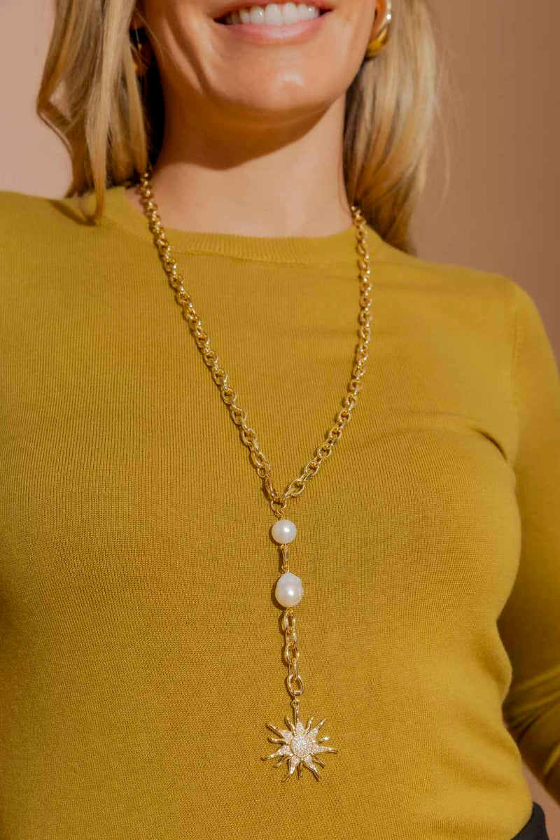 Gold Sun Necklace