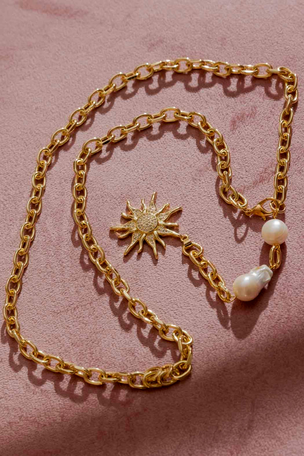 Gold Sun Necklace