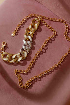 Gold/Silver Resin Chain Belt Gold/Silver O/S