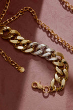 Gold/Silver Resin Chain Belt Gold/Silver O/S
