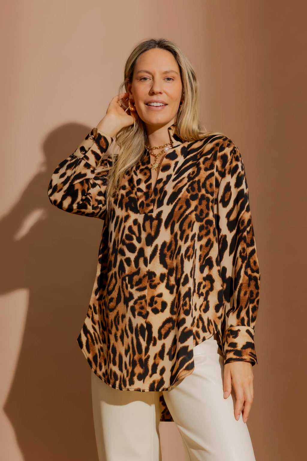 Brown Animal Blogger Shirt Brown Animal