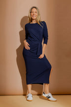 Navy Tencel Harlow Dress