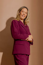 Raspberry Euro Sisca Blazer