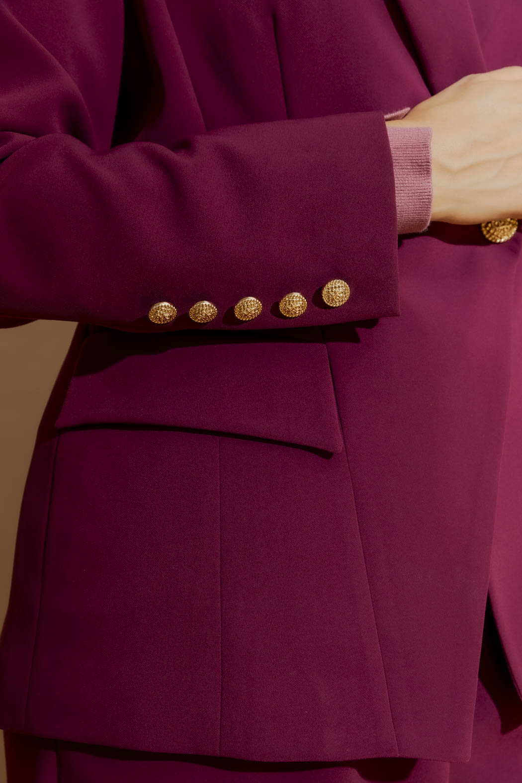 Raspberry Euro Sisca Blazer