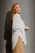 White Femme Blogger Shirt