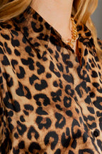 Tan Animal Asana Shirt Tan Animal