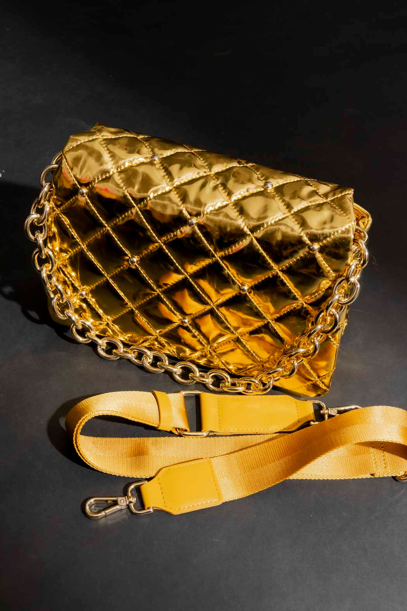Gold Stud Tote Bag