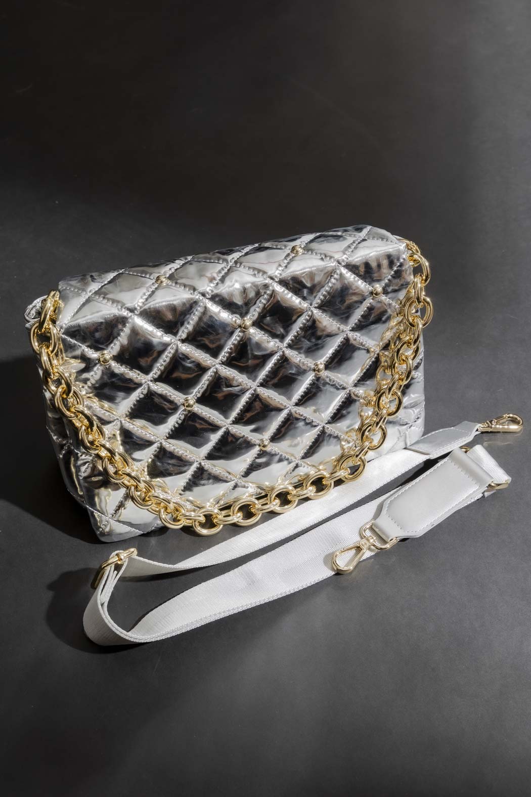 Silver Stud Tote Bag