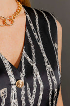 Black Chains Tailored Vest Black Chains
