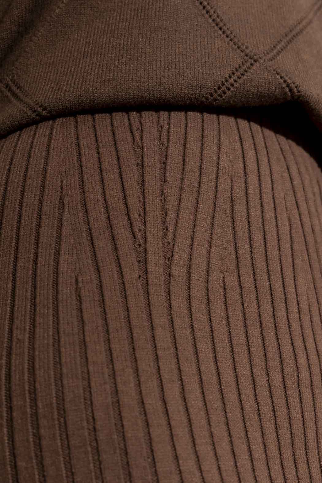 Cocoa Rib Knit Skirt Cocoa S