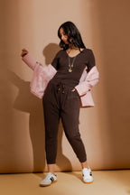 Nutmeg Tencel Long Sleeve Lust Top