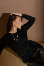 Black Tencel Harlow Top