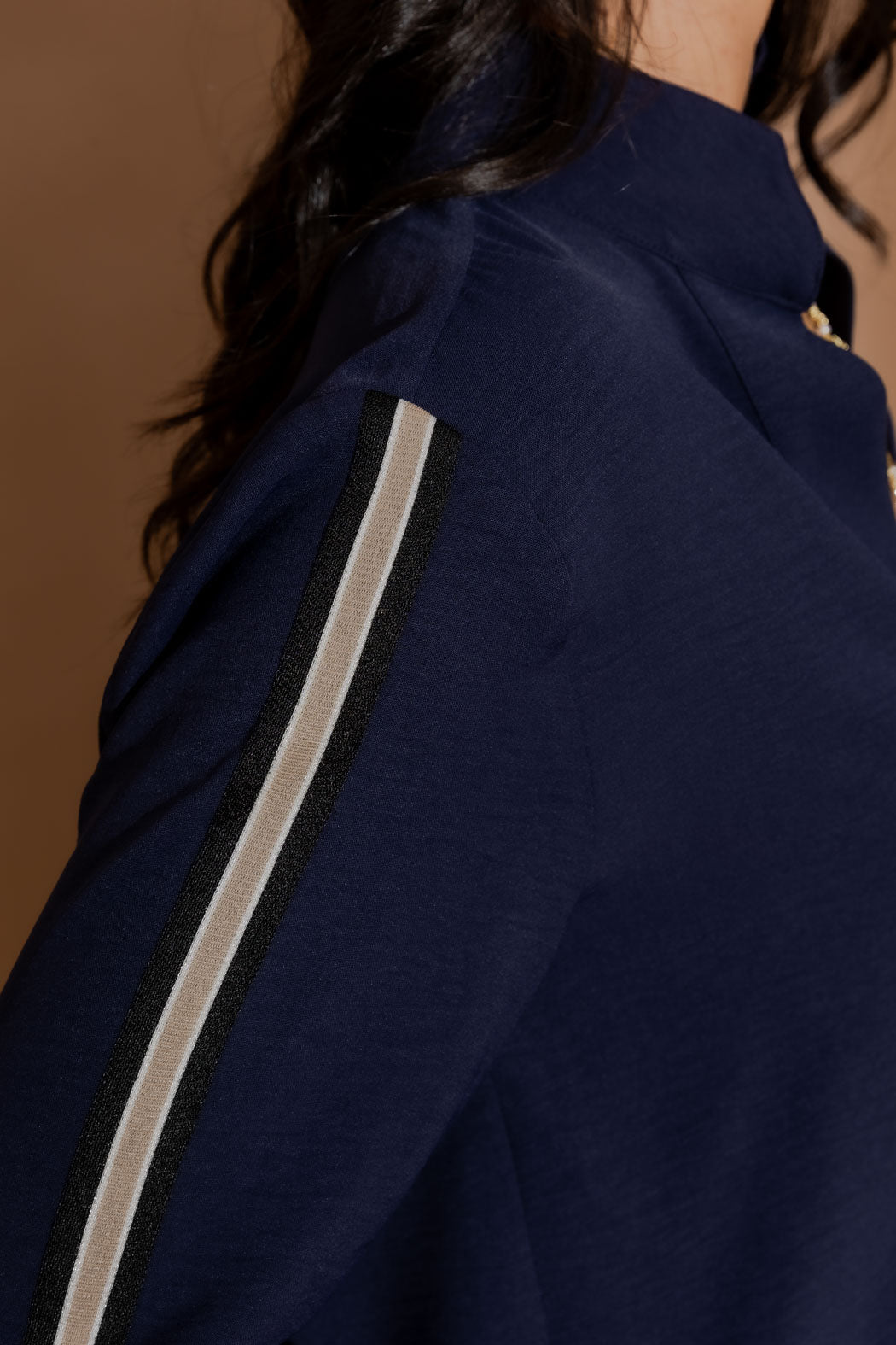 Navy Stripe Blogger Shirt