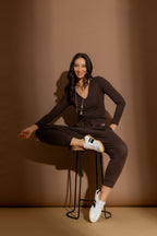 Nutmeg Tencel Slouch Pant