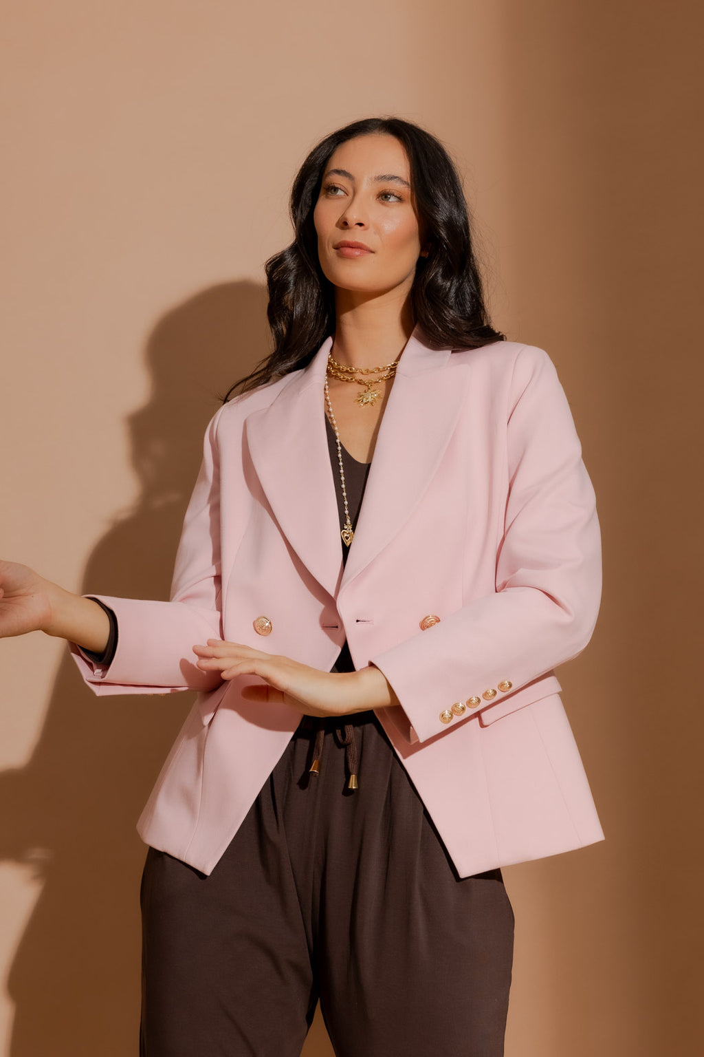 Pink Ponte Sisca Blazer