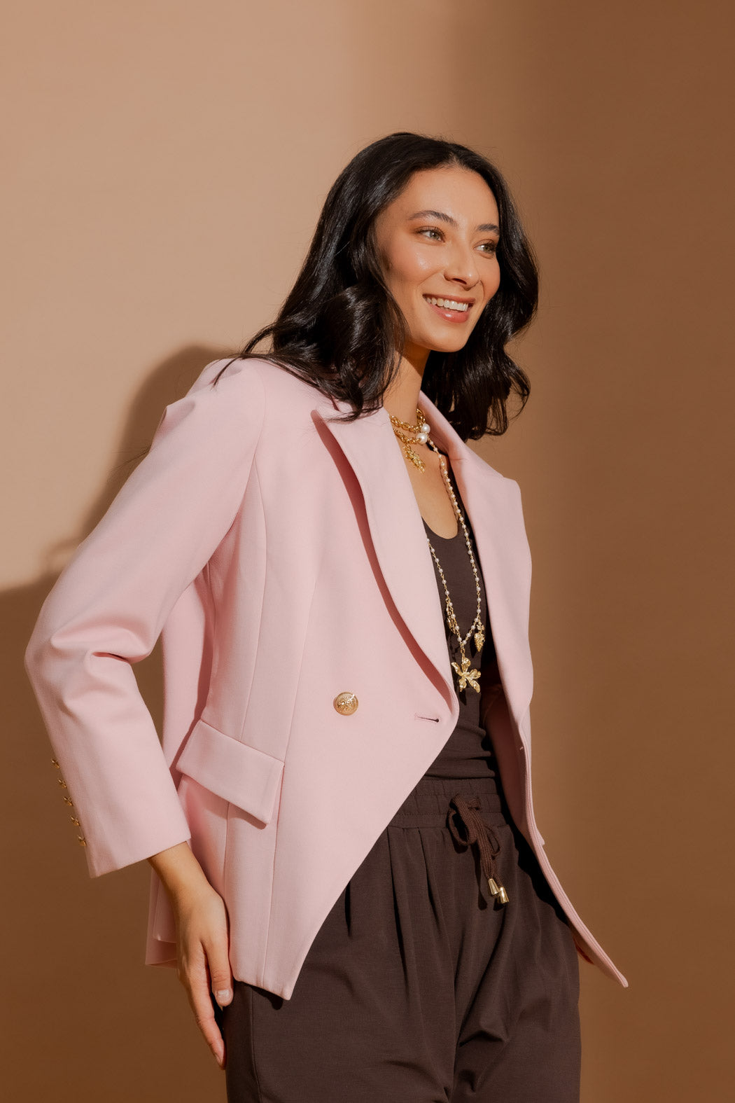Pink Ponte Sisca Blazer