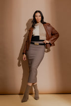 Taupe Strong Hold Tube Skirt