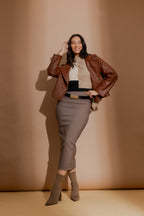 Taupe Strong Hold Tube Skirt