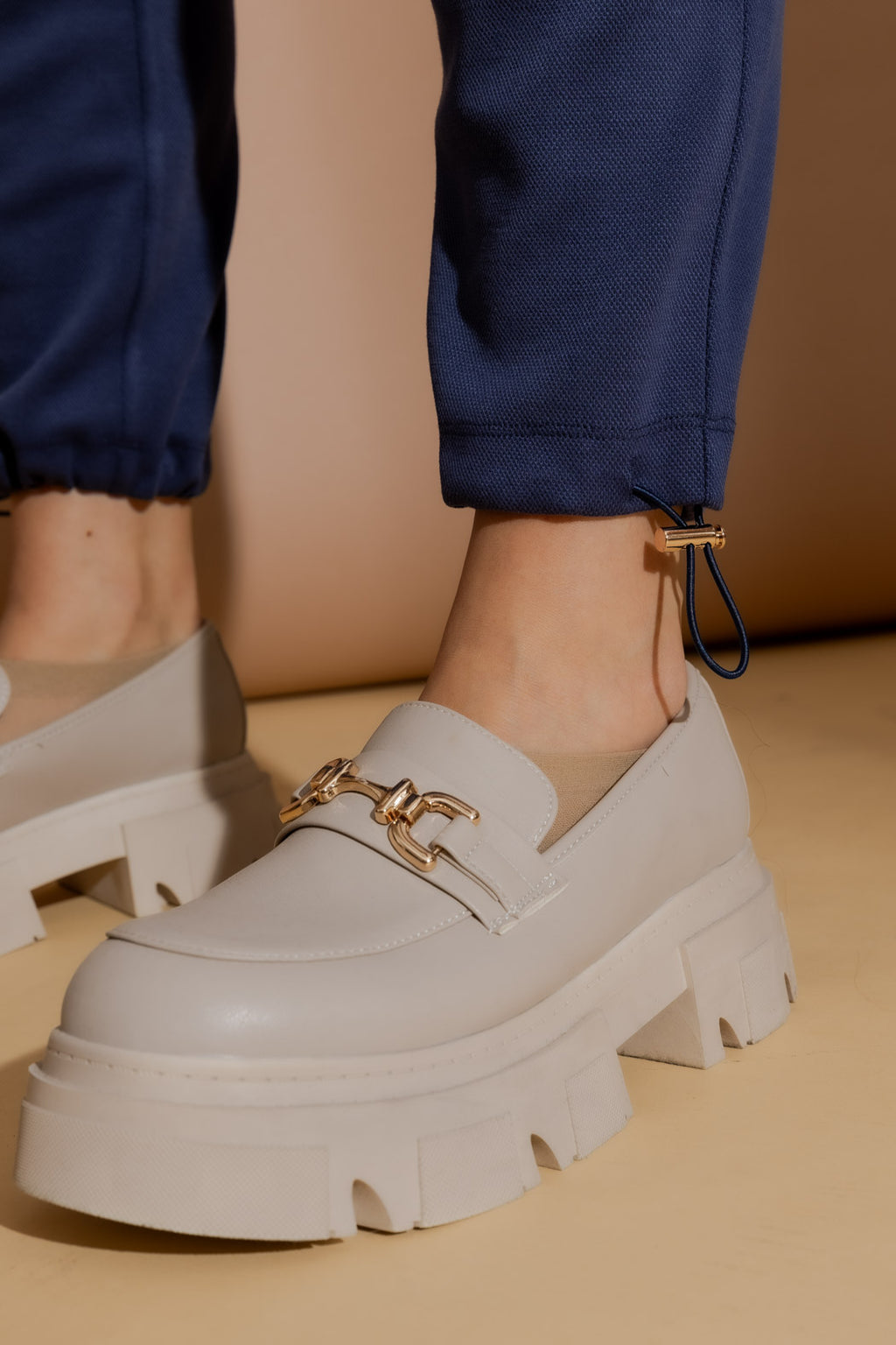 Navy Lux Knit Toggle Lounge Pants