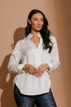 Ivory Embossed Milan Blogger Shirt