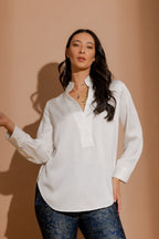 Ivory Embossed Milan Blogger Shirt