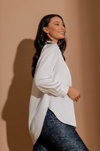 Ivory Embossed Milan Blogger Shirt