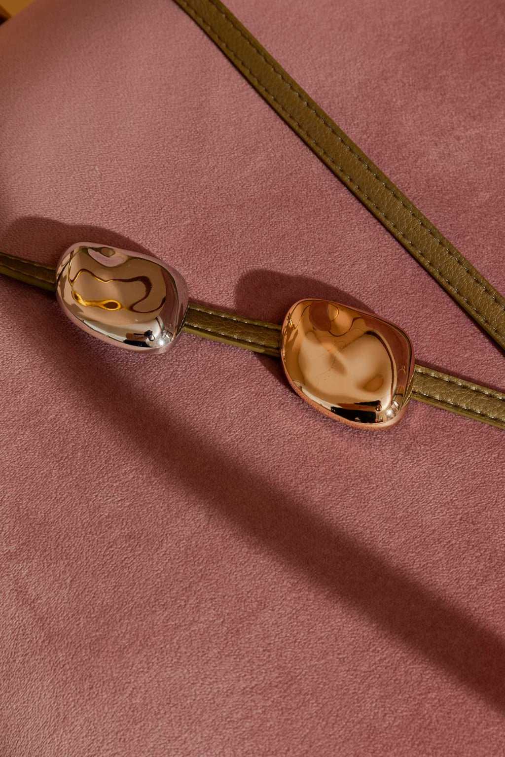 Mixed Metals Double Dome Belt Mixed Metals O/S