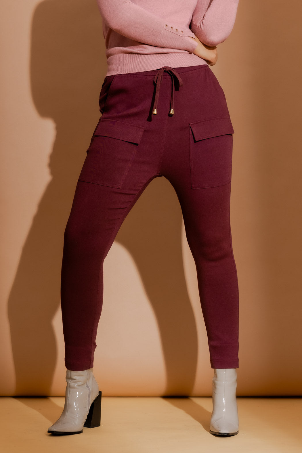 Wine Cargo Jogger Pant