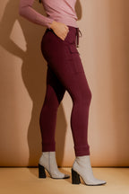 Wine Cargo Jogger Pant