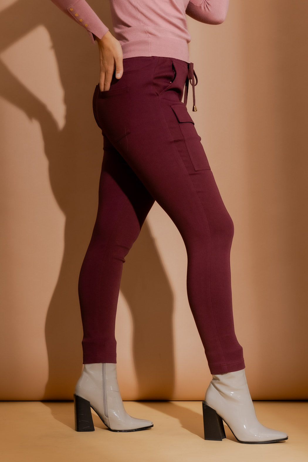 Wine Cargo Jogger Pant