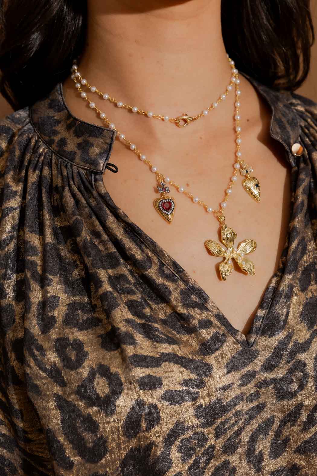 Gold Animal Athena Blouse