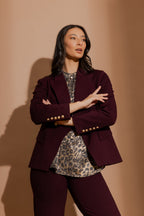 Merlot Ponte Sisca Blazer