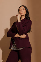 Merlot Ponte Sisca Blazer