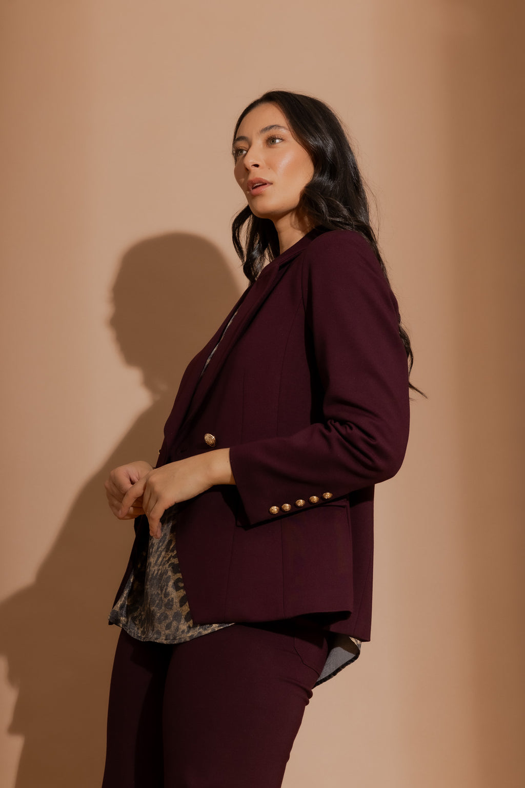 Merlot Ponte Sisca Blazer