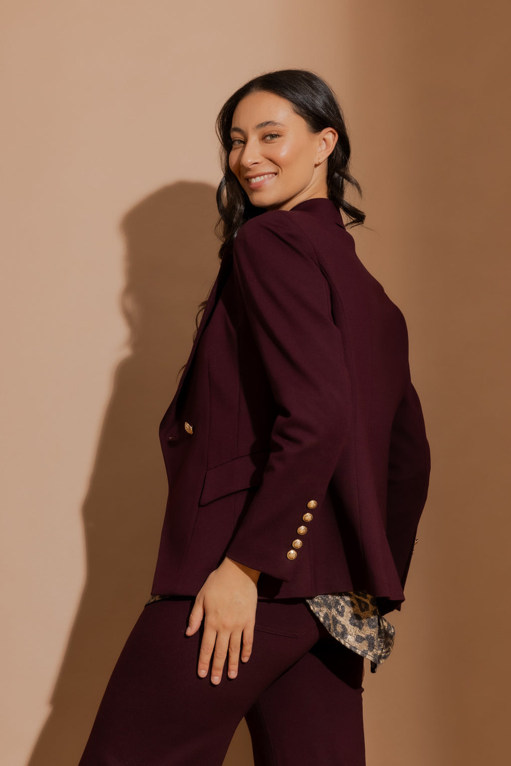 Merlot Ponte Sisca Blazer