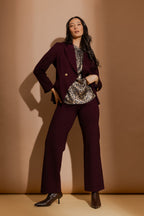 Merlot Ponte Sisca Blazer