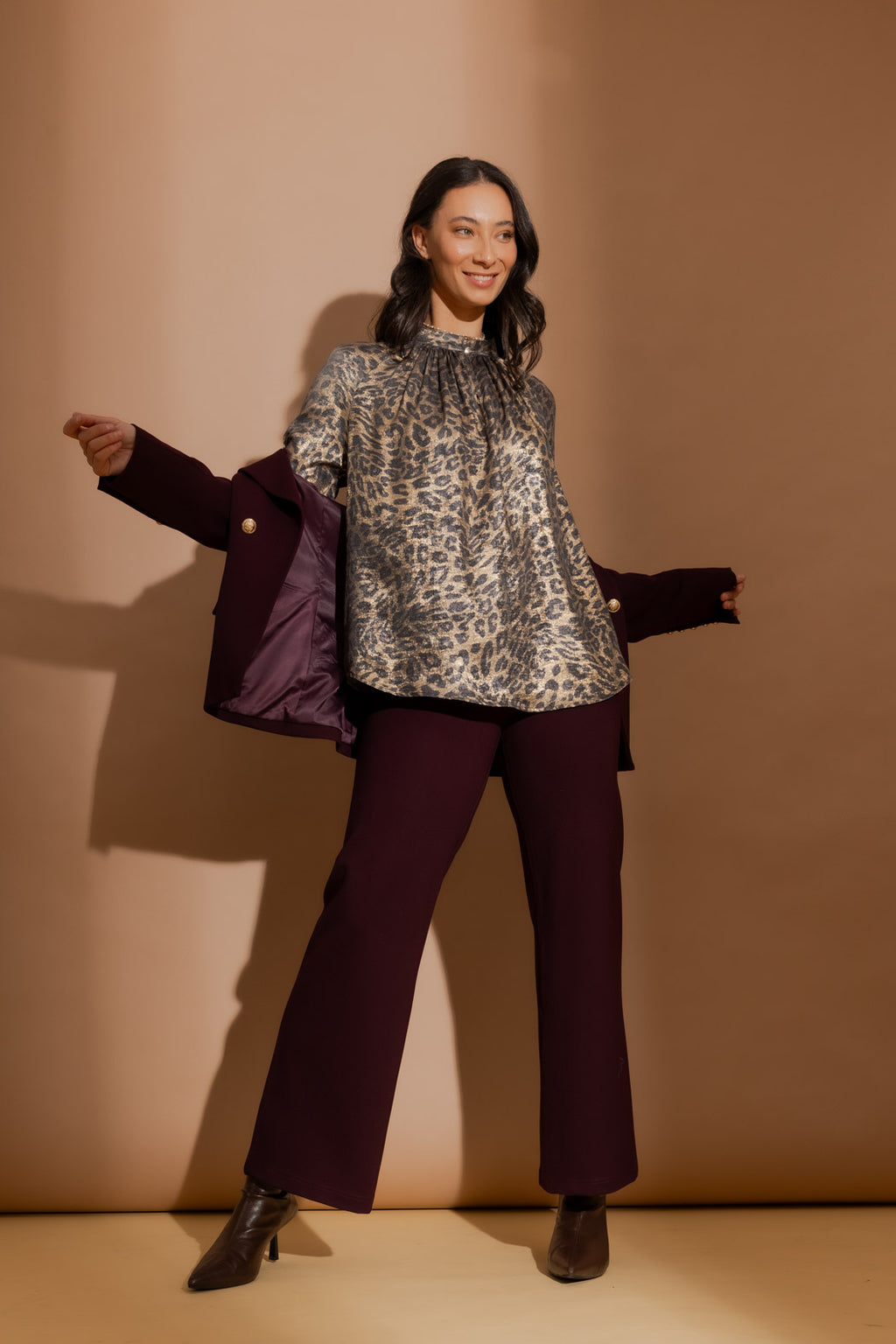 Gold Animal Athena Blouse