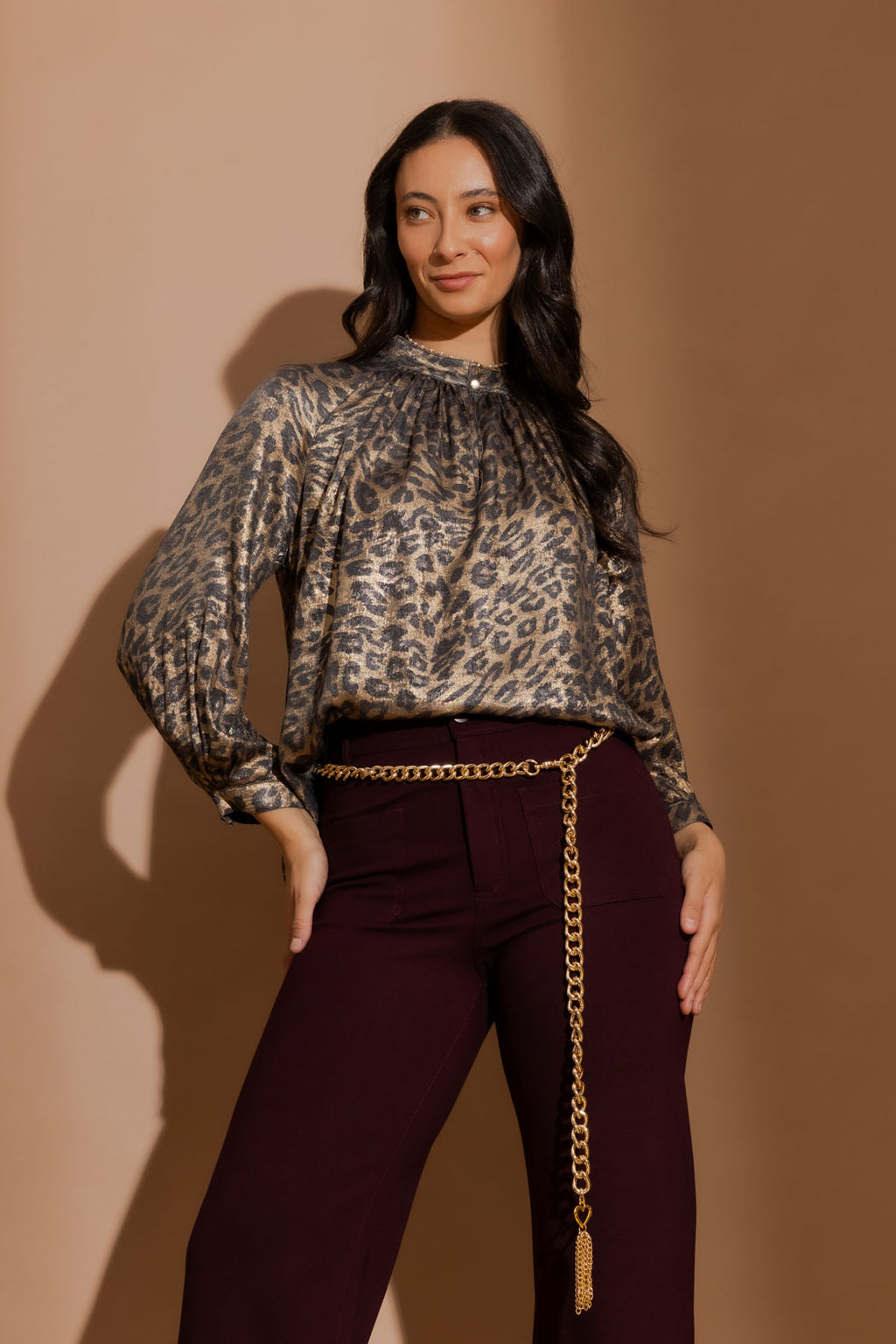 Gold Chain Tassel Belt Gold O/S