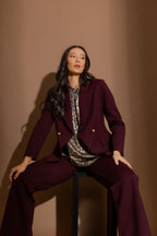 Merlot Ponte Sisca Blazer