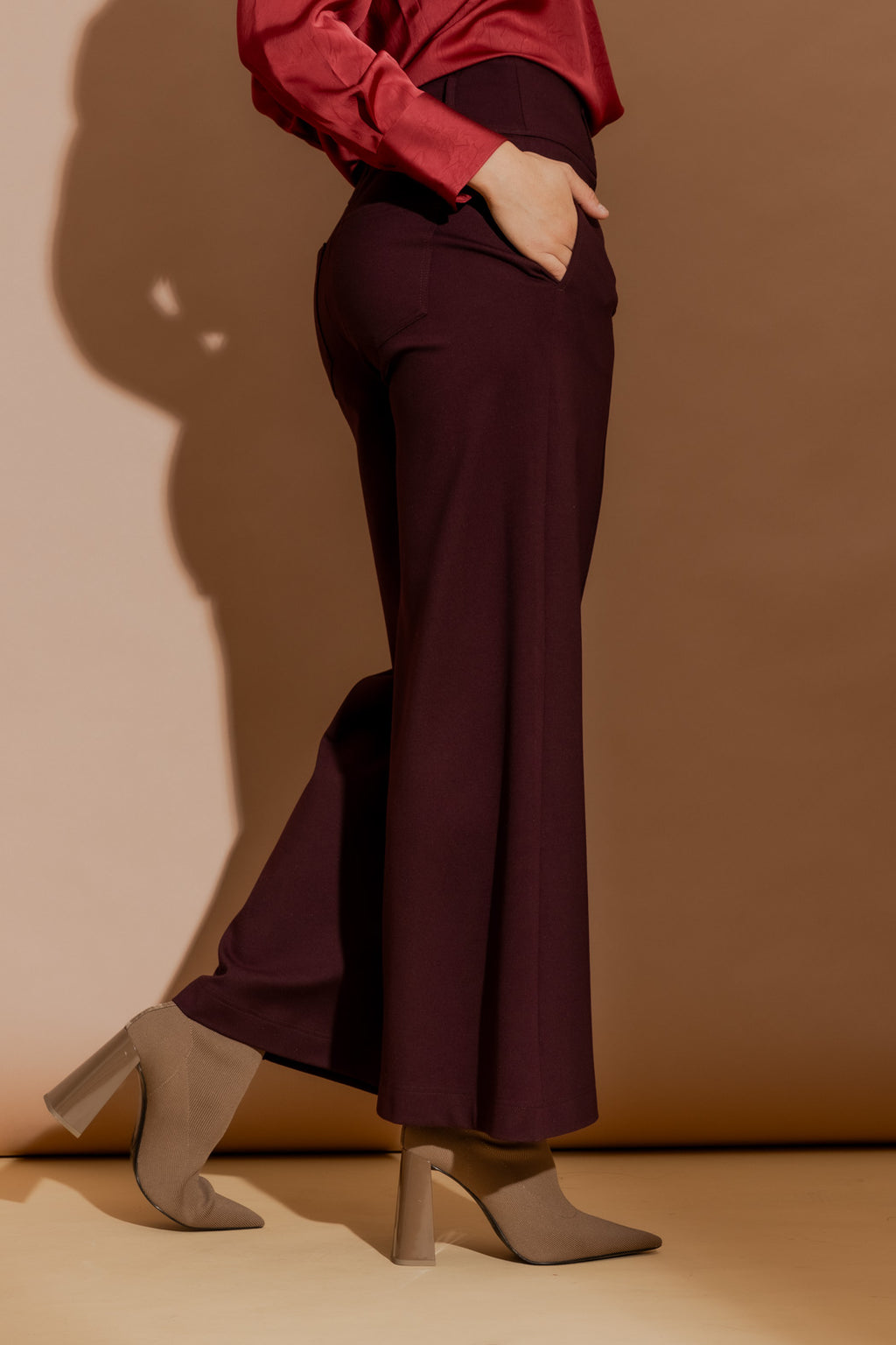 Merlot Ponte Pintuck Culotte
