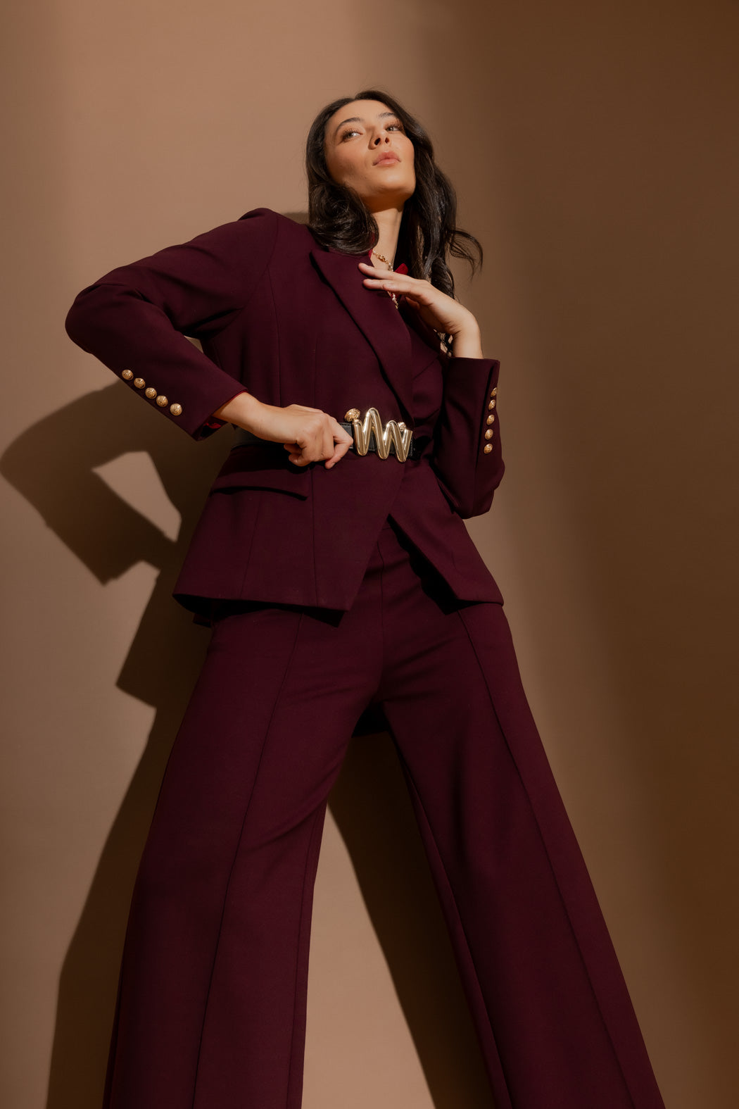 Merlot Ponte Sisca Blazer