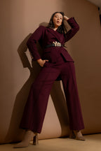 Merlot Ponte Pintuck Culotte